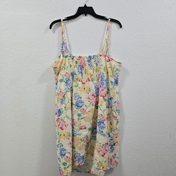 A NEW DAY Womens Mini Woven Tank Summer Dress Floral Print Beach Size 20 - Picture 8 of 10
